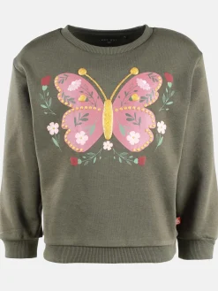 Mädchen Sweatshirt mit Schmetterlingsprint