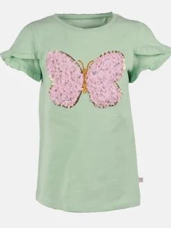 Mädchen T-Shirt mit Schmetterlingsprint