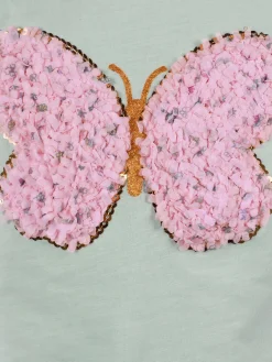 Mädchen T-Shirt mit Schmetterlingsprint