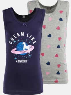 Mädchen Unterhemden im 2er Pack