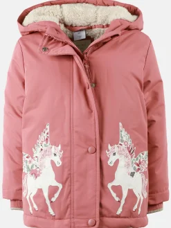 Mädchen Winterjacke mit Stickerei