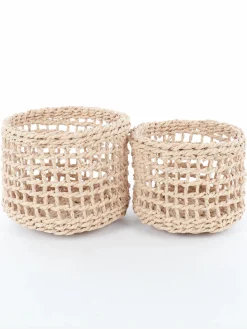 Naturkörbe im 2er Pack, 18x14cm und 16x12cm
