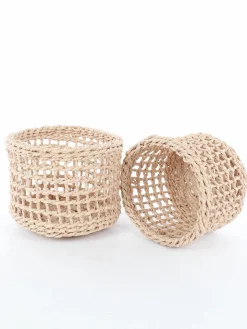 Naturkörbe im 2er Pack, 18x14cm und 16x12cm