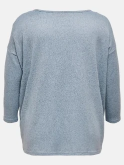 Only Carmakoma CARALBA 3/4 TOP SOLID Strickshirt