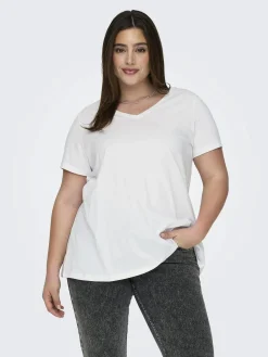 Only Carmakoma CARBONNIE LIFE S/S V Shirt