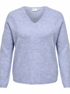 Only Carmakoma CARCAMILLA V-NECK L/S Strickpullover