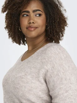 Only Carmakoma CARCAMILLA V-NECK L/S Strickpullover