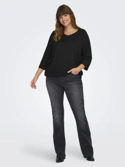 Only Carmakoma CARCARLINNE V-NECK 3/4 Top