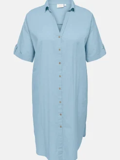 Only Carmakoma CARCOCO SS BLK SHIRT Blusenkleid