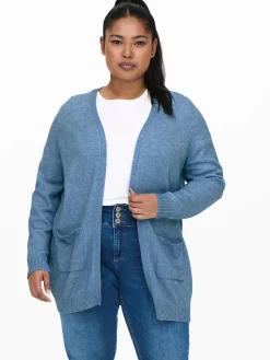 Only Carmakoma CARESLY L/S OPEN CARD Strickjacke