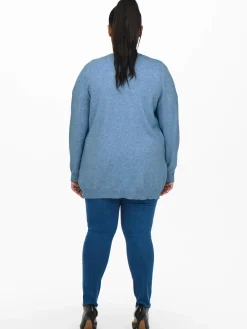 Only Carmakoma CARESLY L/S OPEN CARD Strickjacke