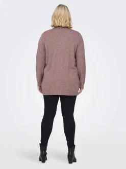 Only Carmakoma CARESLY L/S OPEN CARD Strickjacke