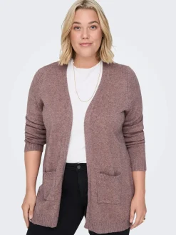 Only Carmakoma CARESLY L/S OPEN CARD Strickjacke