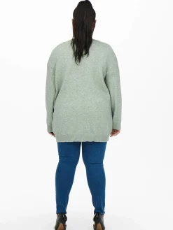 Only Carmakoma CARESLY L/S OPEN CARD Strickjacke