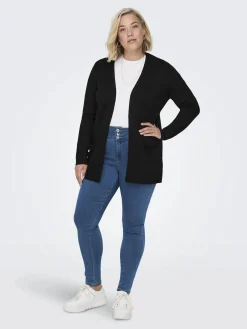 Only Carmakoma CARESLY L/S OPEN CARD Strickjacke