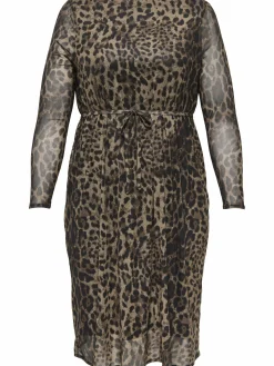 Only Carmakoma CARFOREST LIFE LS BOA Midikleid