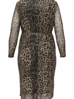 Only Carmakoma CARFOREST LIFE LS BOA Midikleid