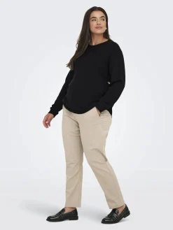 Only Carmakoma CARMARGARETHA LS BUTTON Pullover