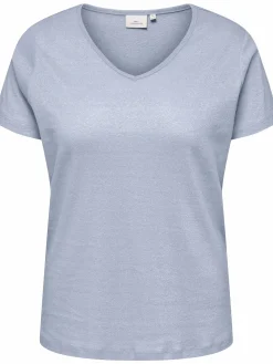 Only Carmakoma CARMELODI SS V-NECK T Shirt