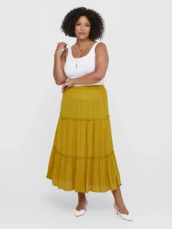 Only Carmakoma CARPATRO MAXI SKIRT Stufenrock