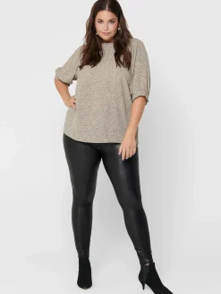 Only Carmakoma CARROOL COATED LEGGIN Kunstlederleggings