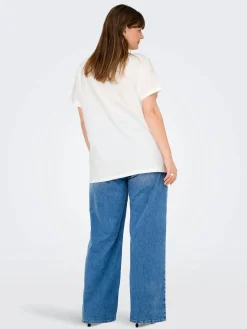 Only Carmakoma CARTIRA LIFE SS V-NECK Shirt