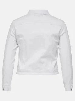 Only Carmakoma CARWESPA LS JACKET WH Jeansjacke