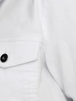 Only Carmakoma CARWESPA LS JACKET WH Jeansjacke