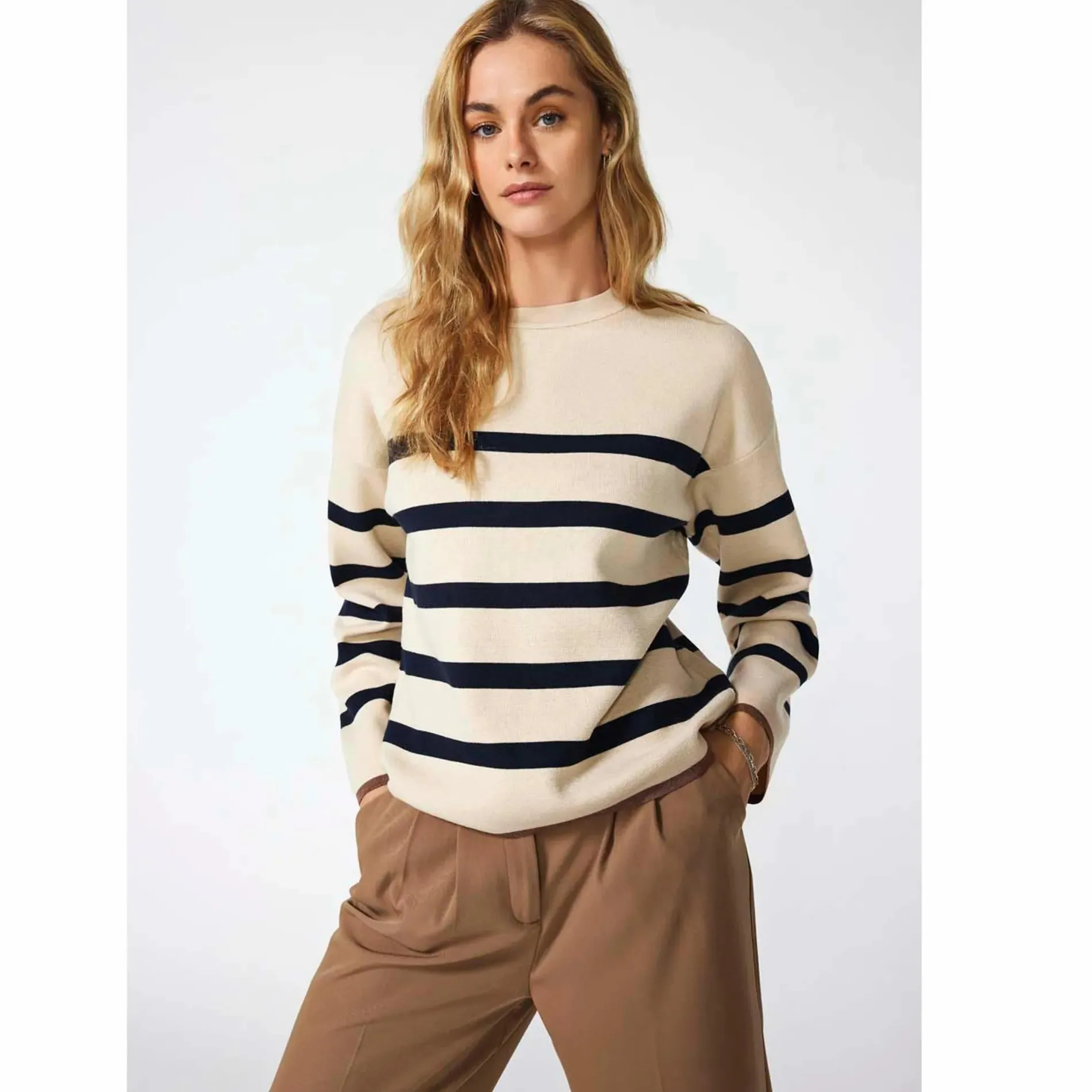 Only ONLALBERTE LS STRIPE Pullover