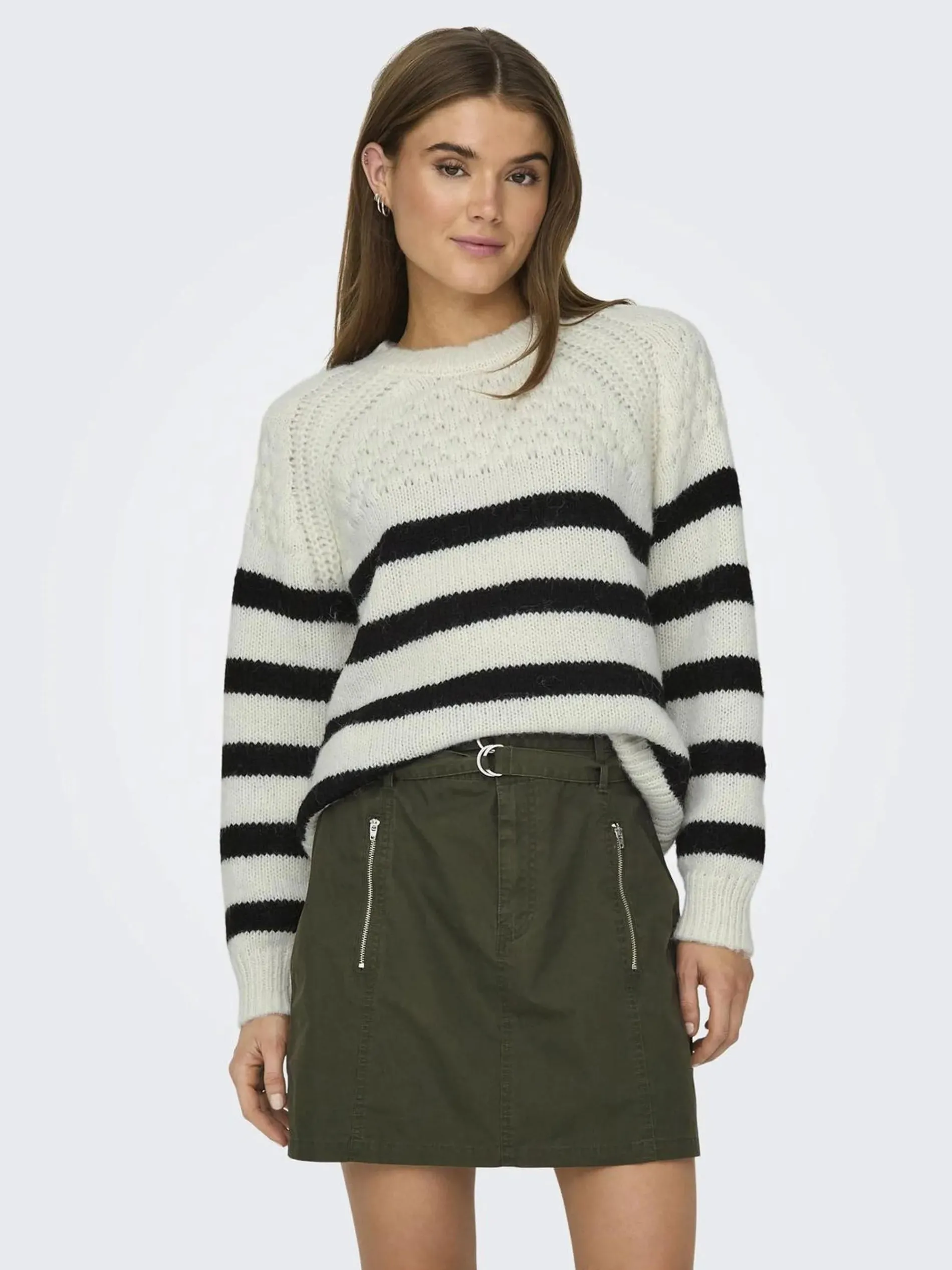 Only ONLBILLIE LIFE LS STR Strickpullover