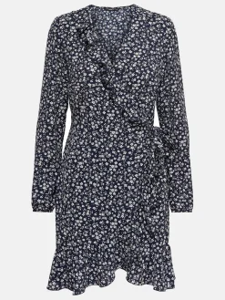 Only ONLCARLY L/S WRAP SHO Wickelkleid