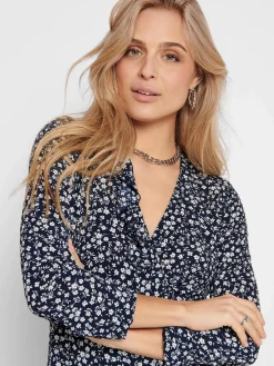 Only ONLCARLY L/S WRAP SHO Wickelkleid