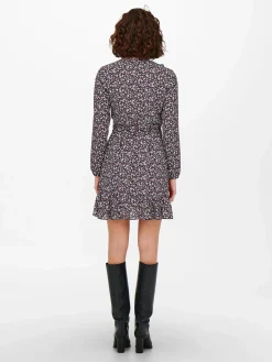 Only ONLCARLY L/S WRAP SHO Wickelkleid