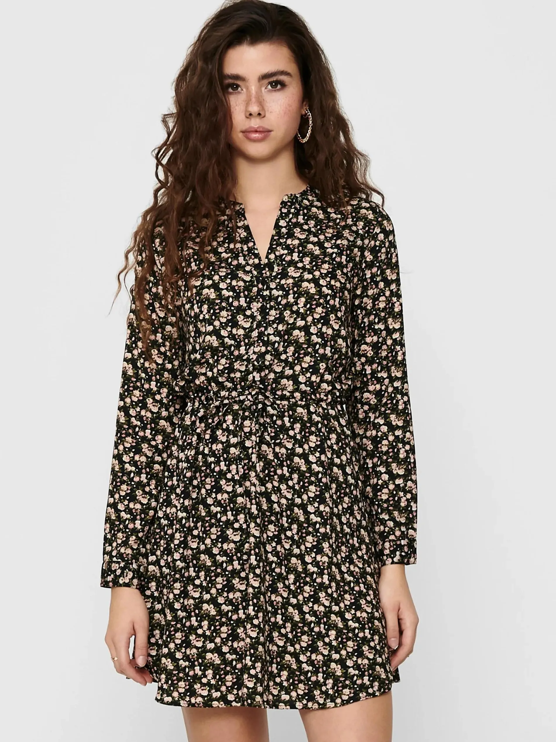 Only ONLCORY L/S V-NECK TU Kleid