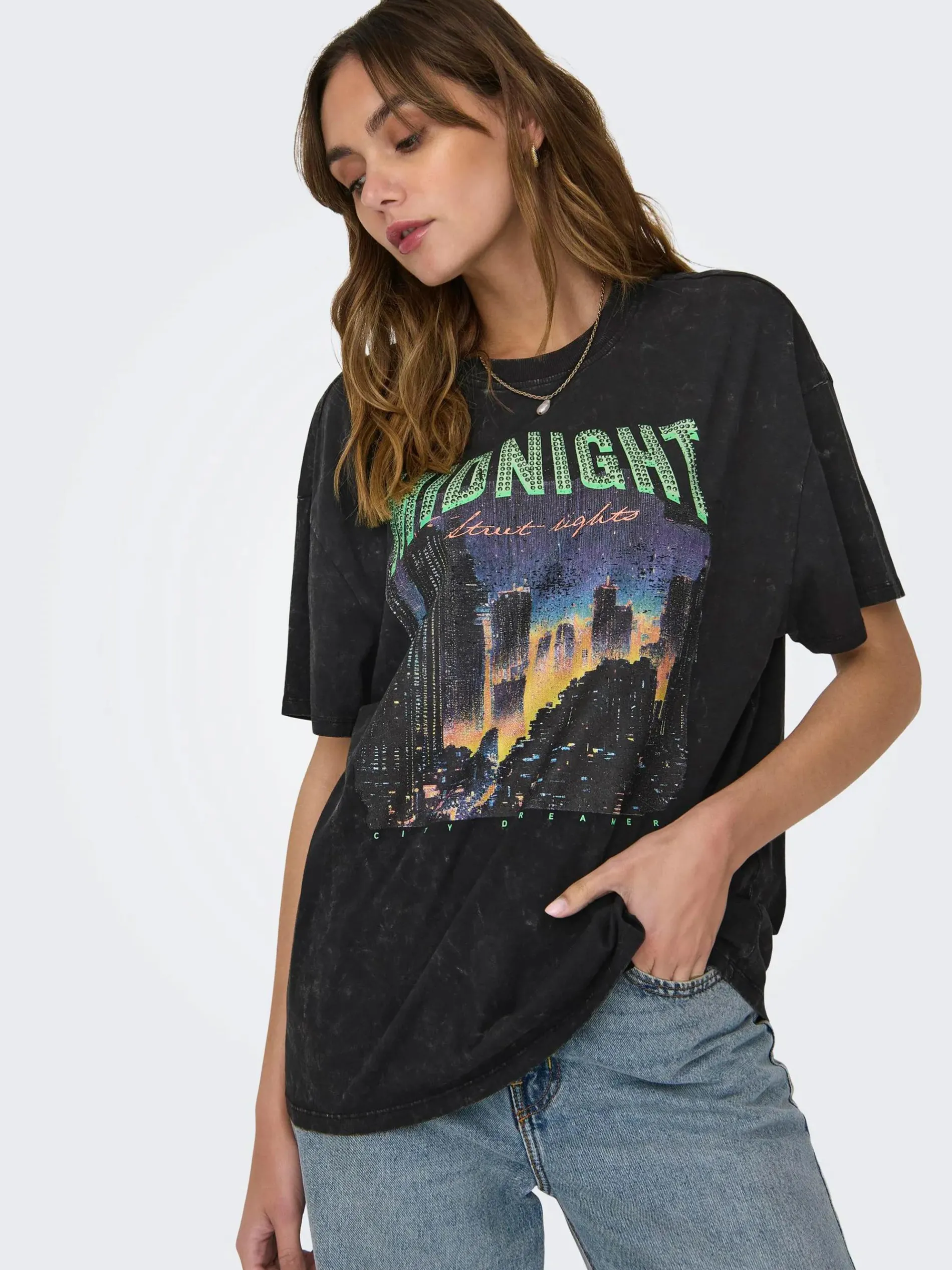 Only ONLLUCCA LIFE S/S NIG Shirt