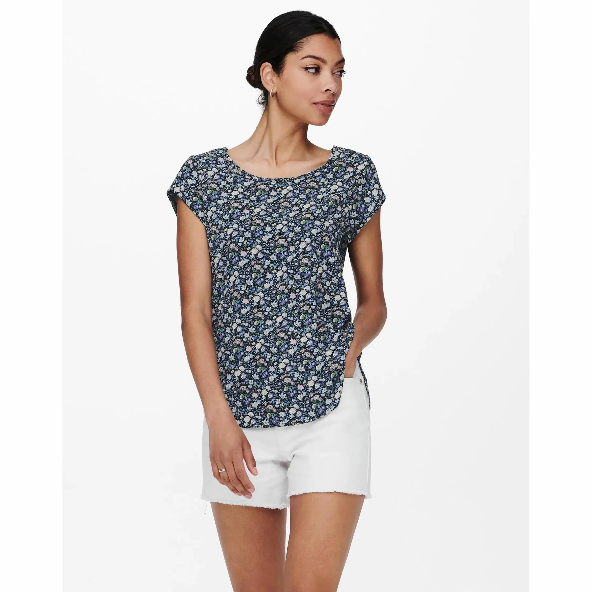 Only ONLVIC SS AOP TOP NOO Bluse