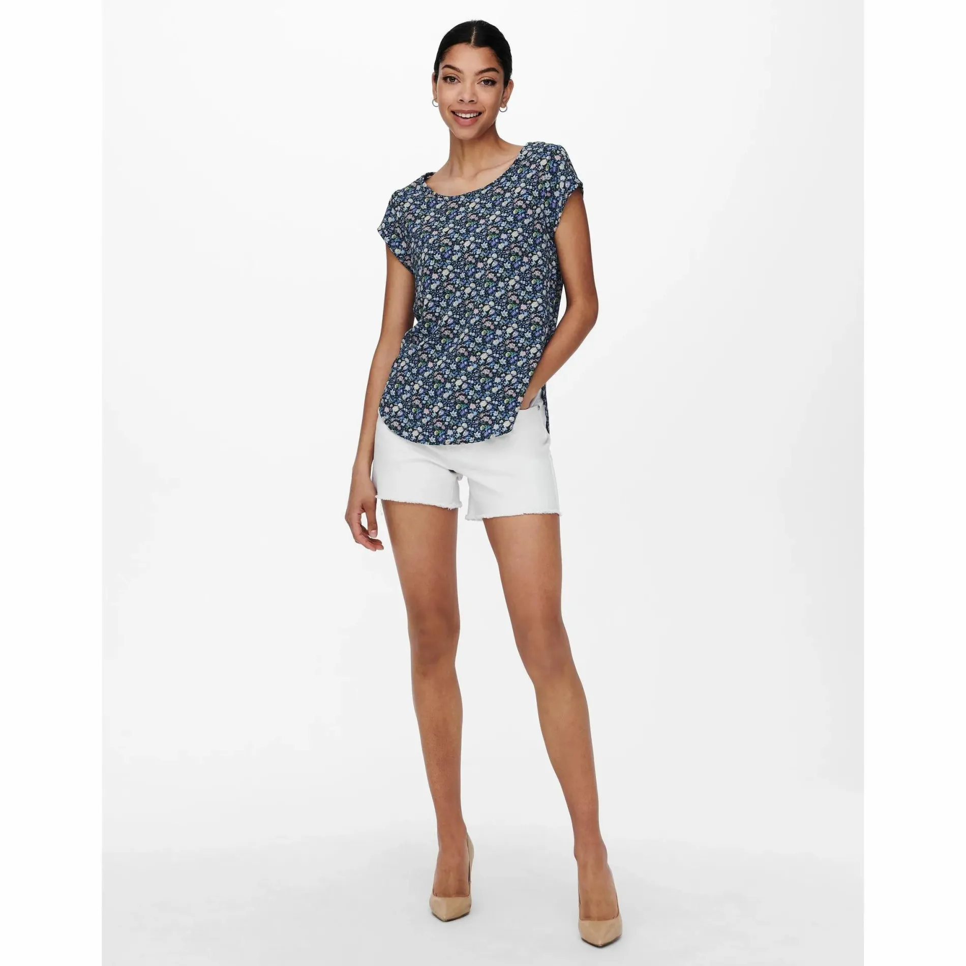 Only ONLVIC SS AOP TOP NOO Bluse