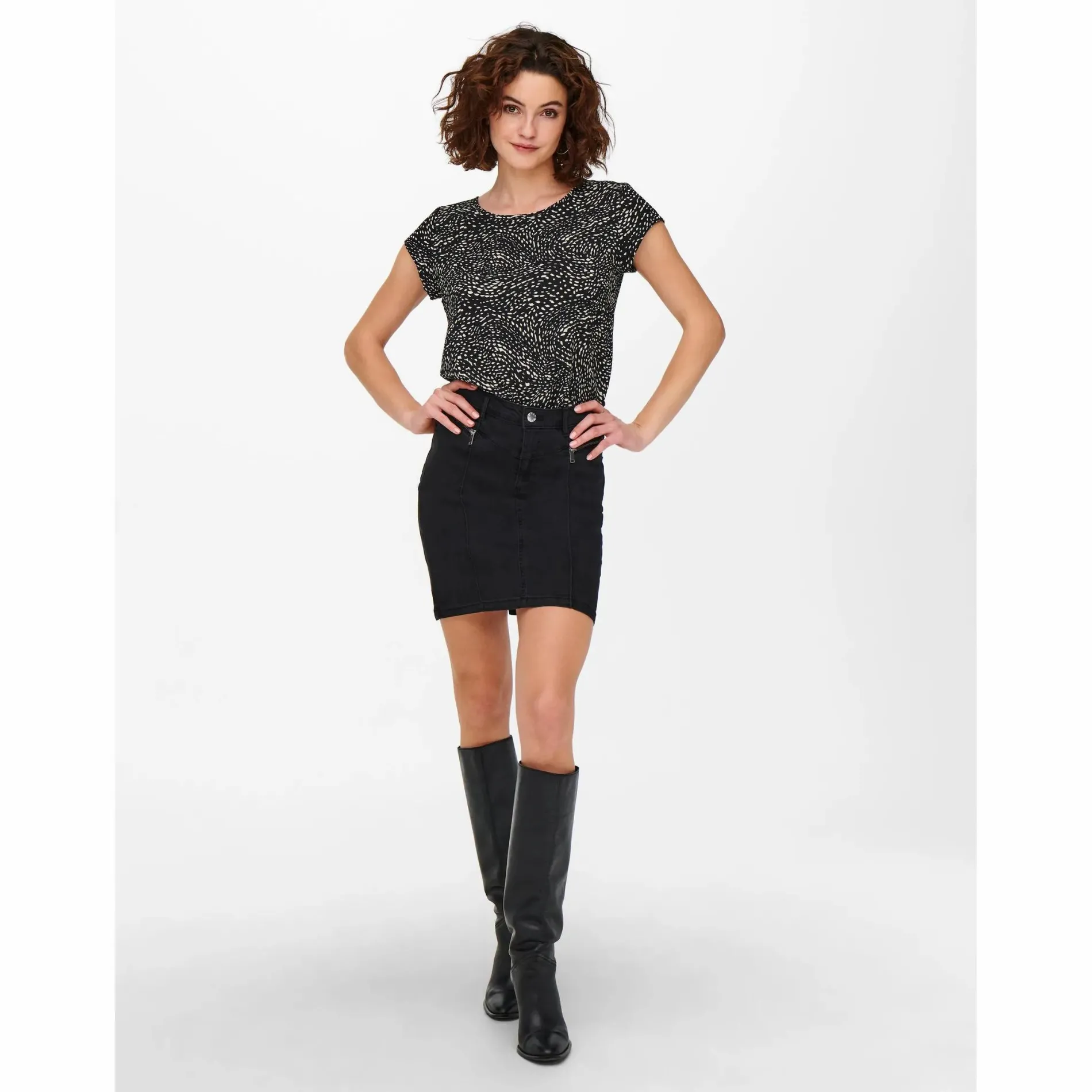 Only ONLVIC SS AOP TOP NOO Bluse