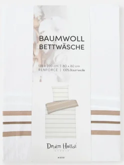 Renforce Bettwäsche mit Streifen, 135x200cm