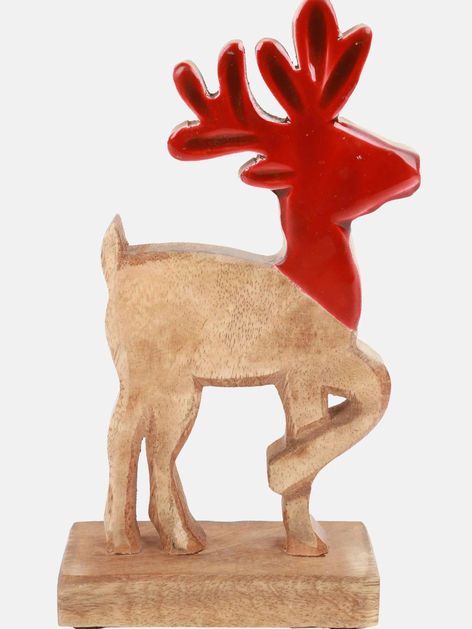 Rentier aus Holz, 20cm