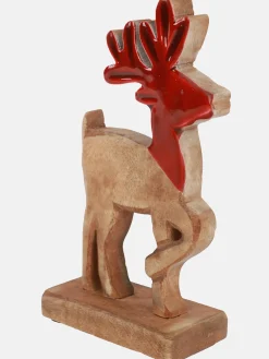 Rentier aus Holz, 24cm hoch