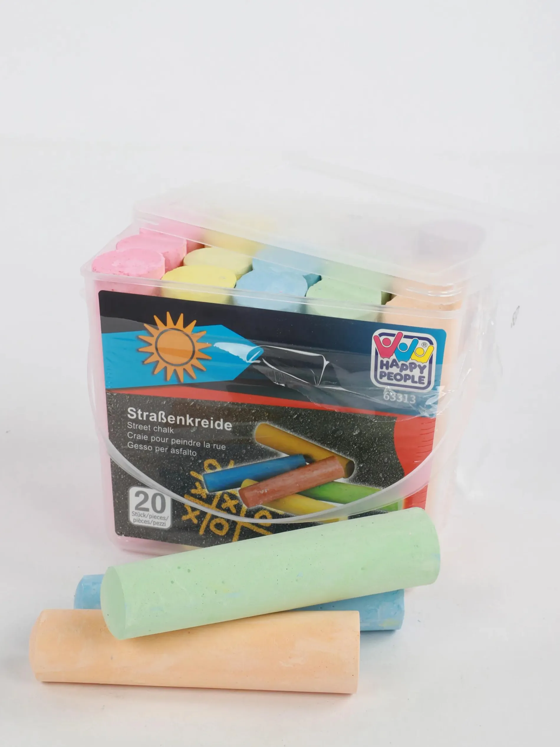 Straßenmalkreide, bunt, 20Stück