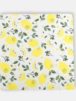 Tischdecke mit Blättern und Früchten, 80x80cm