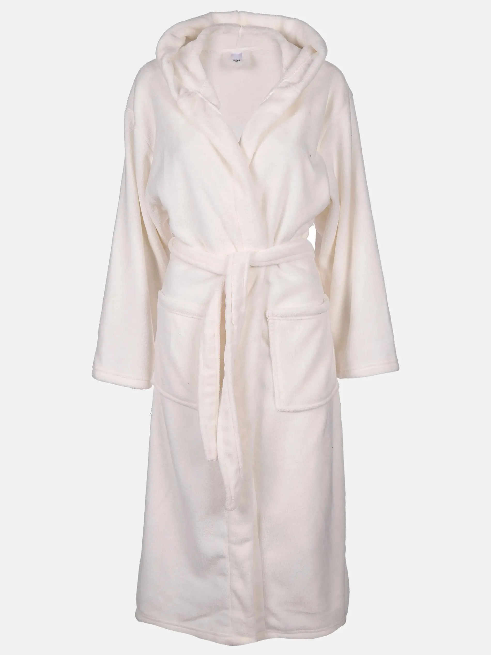 Unisex Teddy Bademantel mit Kapuze