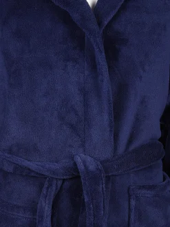 Unisex Teddy Bademantel mit Kapuze