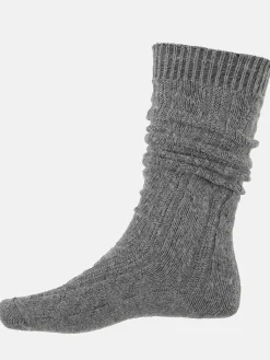 Unisex Wiesnstrümpfe mit Zopfmuster