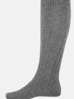 Unisex Wiesnstrümpfe mit Zopfmuster