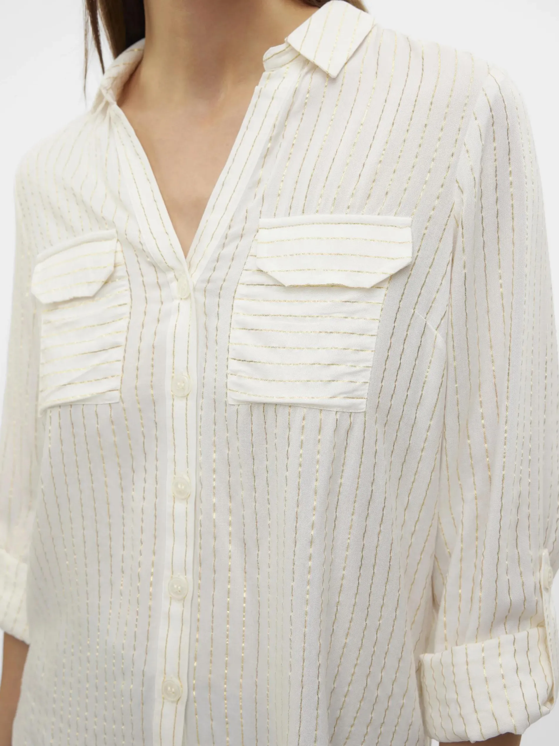 Vero Moda VMBUMPY LS GLITTER Hemdbluse