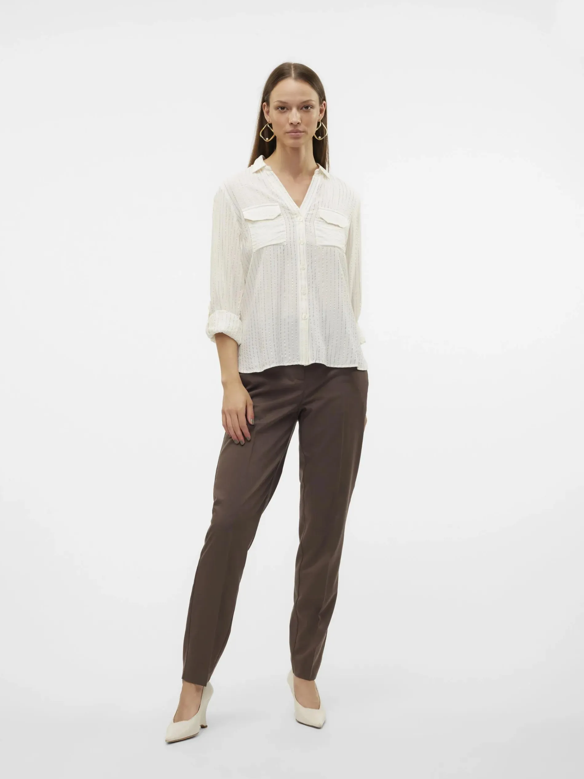 Vero Moda VMBUMPY LS GLITTER Hemdbluse