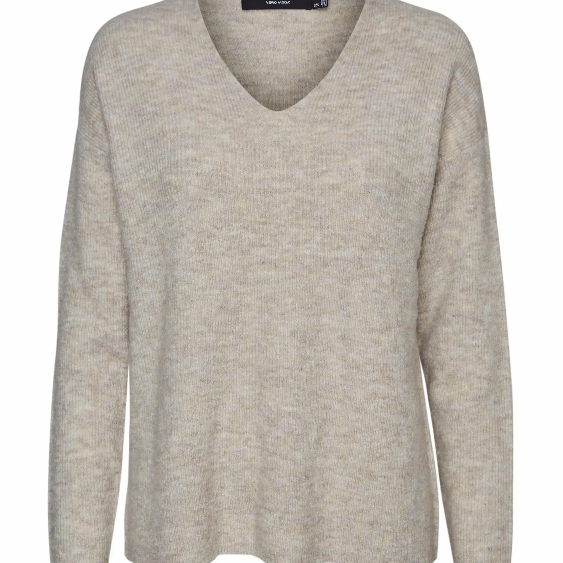 Vero Moda VMCREWLEFILE LS V-NEC Strickpullover